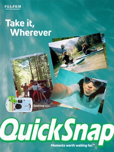 Fujifilm QuickSnap Active Vedenpitävä kertakäyttökamera, 27 kuvaa
