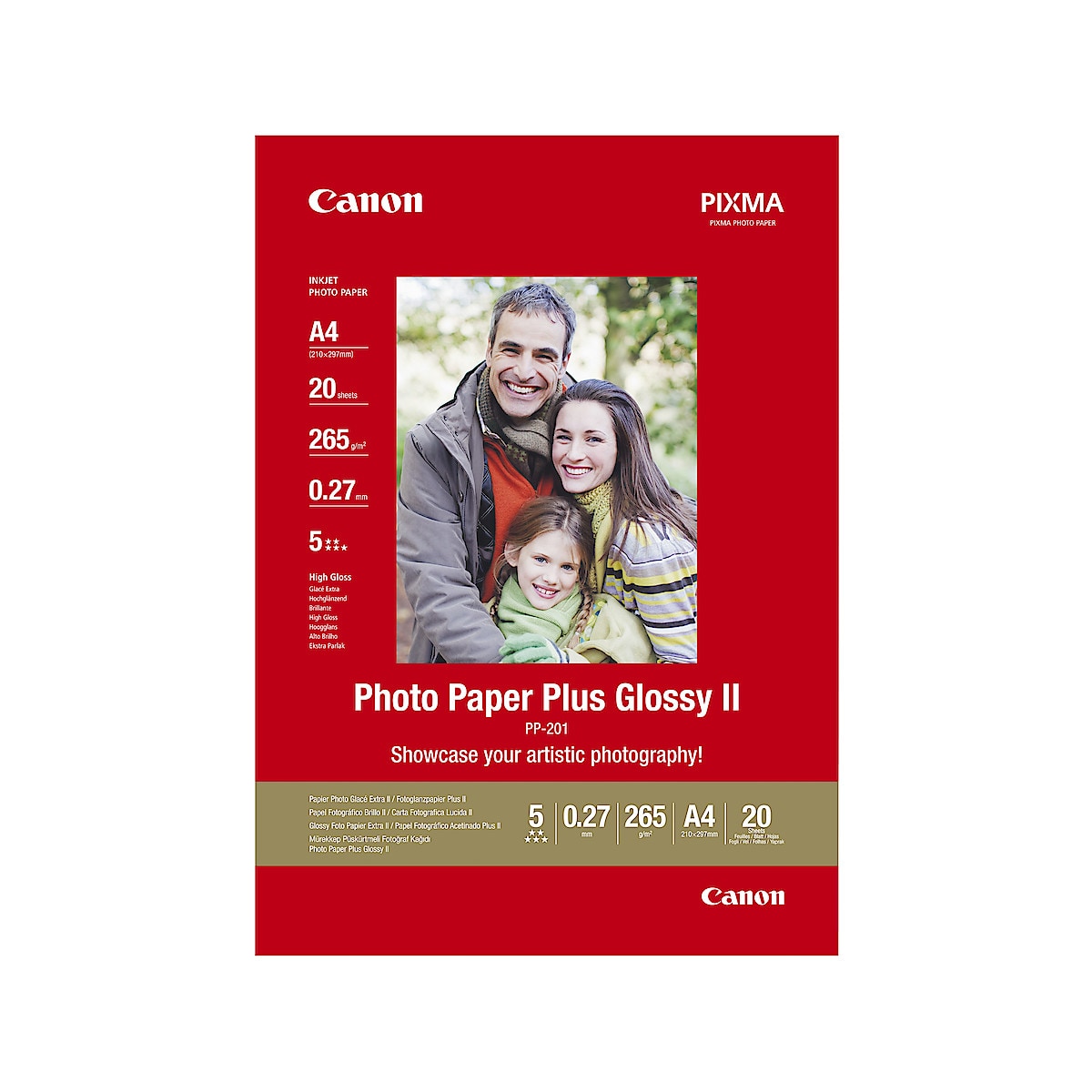 Fotopapper Canon Plus II PP-201, Glossy