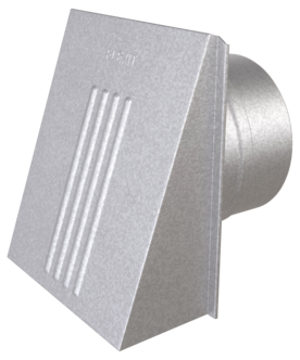 Flexit ventilationskåpa med backspjäll, 125 mm