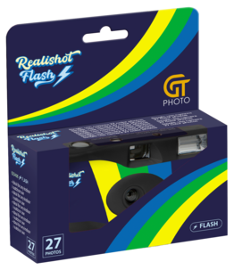 Engangskamera med blits, 27 bilder, GT Photo