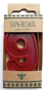 Tårtljus av bivax, siffror