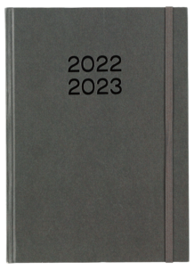 Viikkokalenteri 2022 / 2023 A5, harmaa