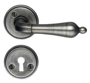 Beslagsboden B250 dörrhandtag med nyckelskylt, innerdörr