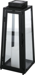Northlight solcellslykta LED-ljus, svart, 35 cm