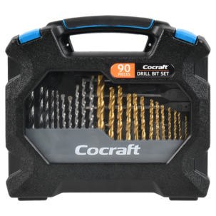 Cocraft bor- og bitssett med hullsager, 90 deler