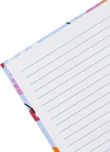 Notatbok for barn med 6 gelpenner og tilbehør