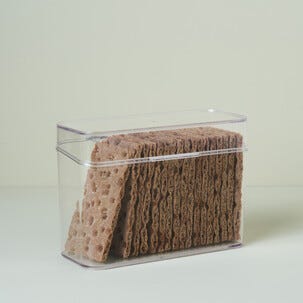 Brödlåda för hårt bröd, plast, 20 x 9 x 14 cm