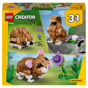 LEGO Creator 3-in-1 Suloinen hamsteri ja kukka 31376, 7+ vuotta