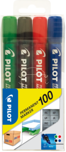 Pilot Permanent Marker, 4-pack merkepenner