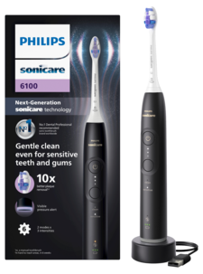 Philips Sonicare 6100 Series -sähköhammasharja, musta