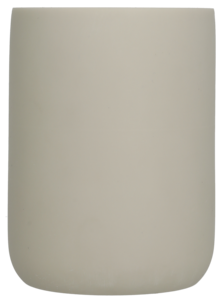Tandborstmugg med fack, beige