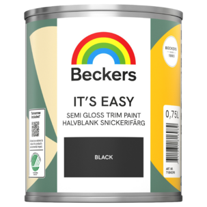 Beckers Its Easy halvblank lackfärg inomhus, 0,75 l