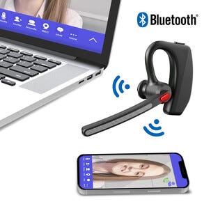 Mixx B10 trådløst headset med mikrofon, mono, svart