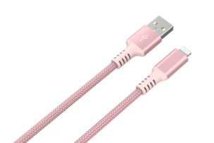 Tygklädd USB-A till Lightning laddkabel för iPhone 1,5m Clas Ohlson