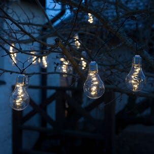 Ljusslinga glödlampor utomhus solcell, 7,2 m
