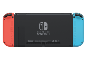 Nintendo Switch med Neon Blue / Neon Red Joy-Con, spelkonsol