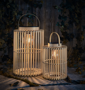 Northlight solcellelykt bambus 