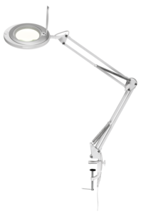Skrivbordslampa med förstoringsglas LED