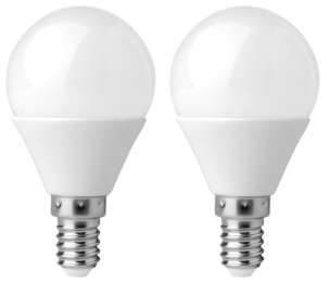 Klotlampa LED E14 Clas Ohlson 2-pack