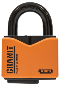 Abus hänglås Granit 37/55 orange, klass 3