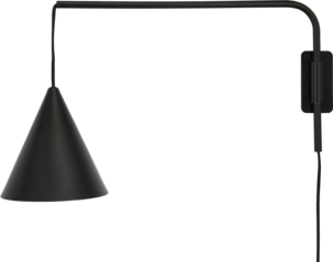 Northlight Vide, vägglampa med arm, svart
