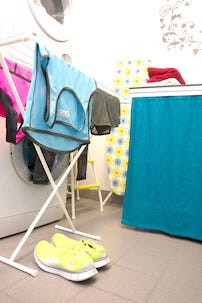 Hopfällbar golvtorkställning, vit