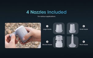 Nitecore AP10 ultrakompakt, oppladbar luftpumpe med LED