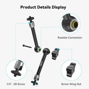 SmallRig 2066 Niveltyvä monitorivarsi, 9,8 tuumaa