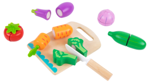 Grønnsaker i tre for barn, 16 deler, fra 3 år
