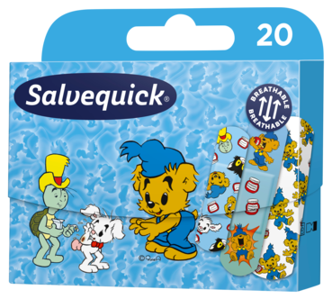 Salvequick plåster Bamse, 20-pack