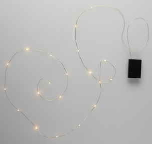 Batteridrevet lysslynge i metall, innendørs