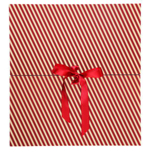 Tom adventskalender att fylla själv, röd