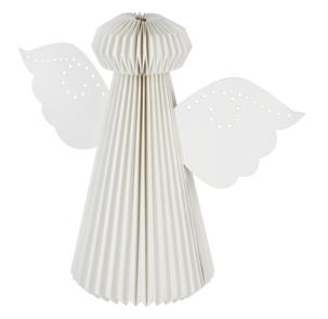 Dekorationsängel i papper vit, 35 cm