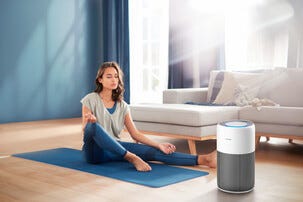 Philips AC2220/10 liten luftrenare HEPA-filter, 109 m2