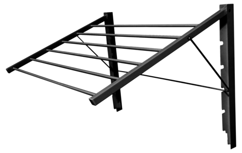 Tørkestativ for vegg, nedfellbart, 4,5 m