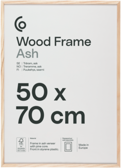 Fotoramme av FSC-merket tre på 50 x 70 cm
