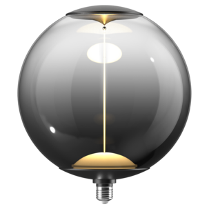 Smokey LED-globlampa E27 12 W dimbar magnetiskt filament, 28 cm