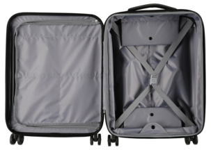Kabinkoffert 4 hjul, ekspanderbar, hard, 55 × 39,5 × 15,5 cm