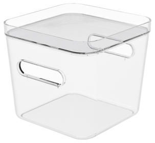 SmartStore Compact Square förvaringslåda plast, genomskinlig