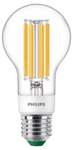 Varmvit dimbar LED-lampa E27 A60 4 W, Philips Ultra Efficient