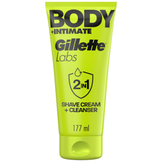GilletteLabs Body och Intime rakgel 2-i-1, 177 ml
