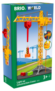 Brio World byggekran med belysning 33835, fra 3 år