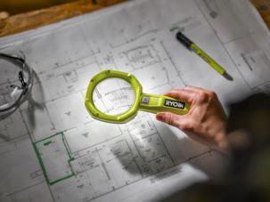 Ryobi RML4-0 förstoringsglas med lampa 4 V USB Lithium