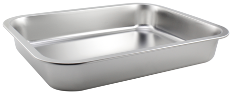 Ildfast form i rustfritt stål, 39,5 x 29,5 x 6 cm