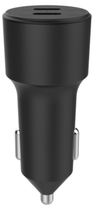 Billader mobil 2-i-1, 12 V, 24 V, USB-C, 40 W