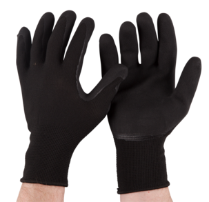 Latexhandskar, svart