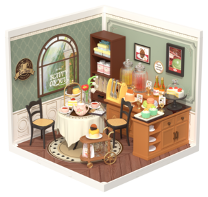 Rolife Super Creator miniatyrrom kafé, fra 12 år