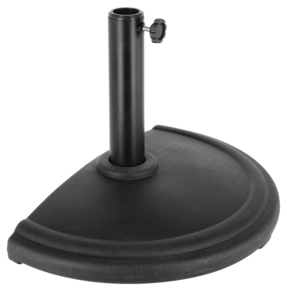 Aurinkovarjon jalka puolikkaalle aurinkovarjolle musta, 10 kg