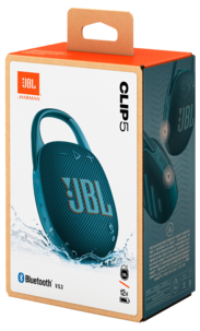 JBL Clip 5 portabel høyttaler med karabinkrok