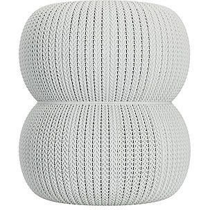 Bord med två puffar, Keter Knit Collection